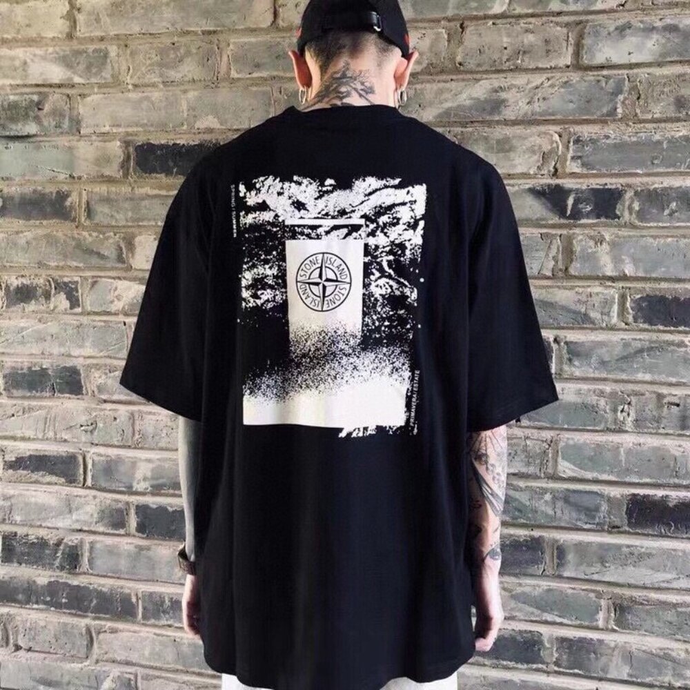 Stone Island Ruins Compass Print Short Sleeve